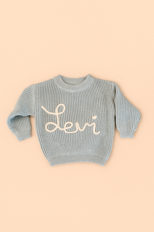 Personalisierter Strick Namens Sweater
