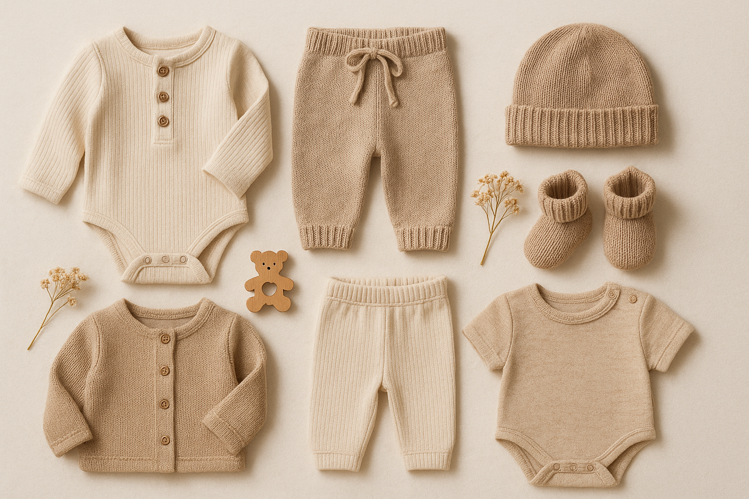 Babykleidung beige 